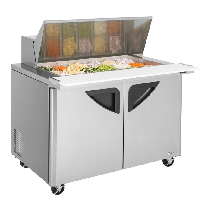 Turbo Air - TST-48SD-18-N, Commercial Super Deluxe mega top unit, Two-section