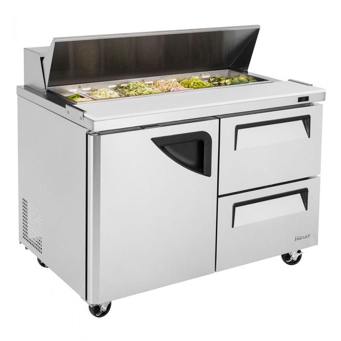 Turbo Air - TST-48SD-D2-N, Commercial Super Deluxe sandwich/salad unit, Two-section