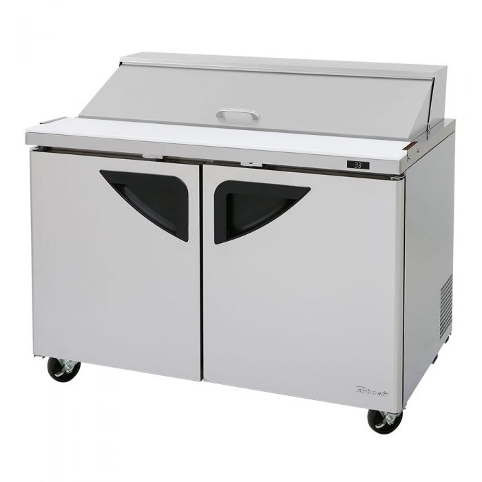 Turbo Air - TST-48SD-N, Commercial, Super Deluxe sandwich/salad unit, Two-section 12 cu.ft