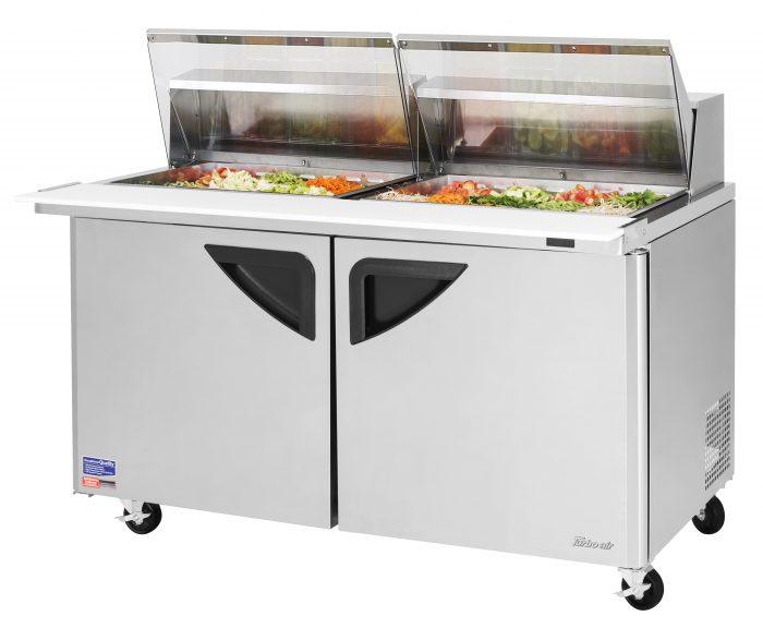 Turbo Air - TST-60SD-24-N-CL, Commercial Super Deluxe Sandwich/Salad Mega Top two-section