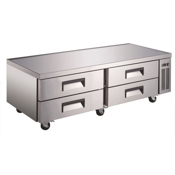 U-Star - USCB-72, Refrigerated Chef Base 72" 4 Drawers