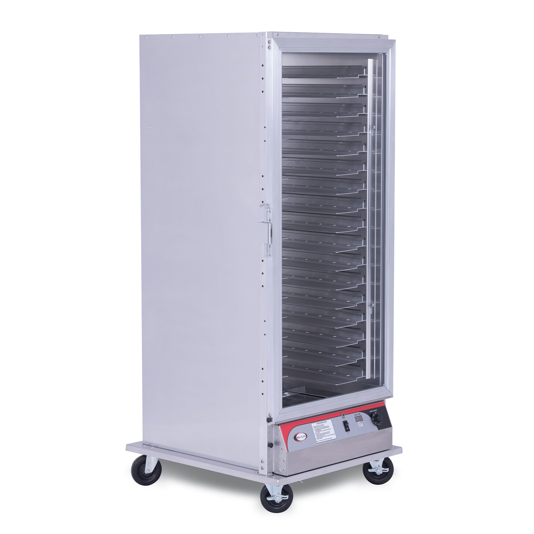 BevLes - PICA70-32-AED-1R3, BevLes Full Size Extra Deep Non-Insulated PICA Proofing Cabinet, 115V, Right Hand Hinge, 3 Doors, in Silver