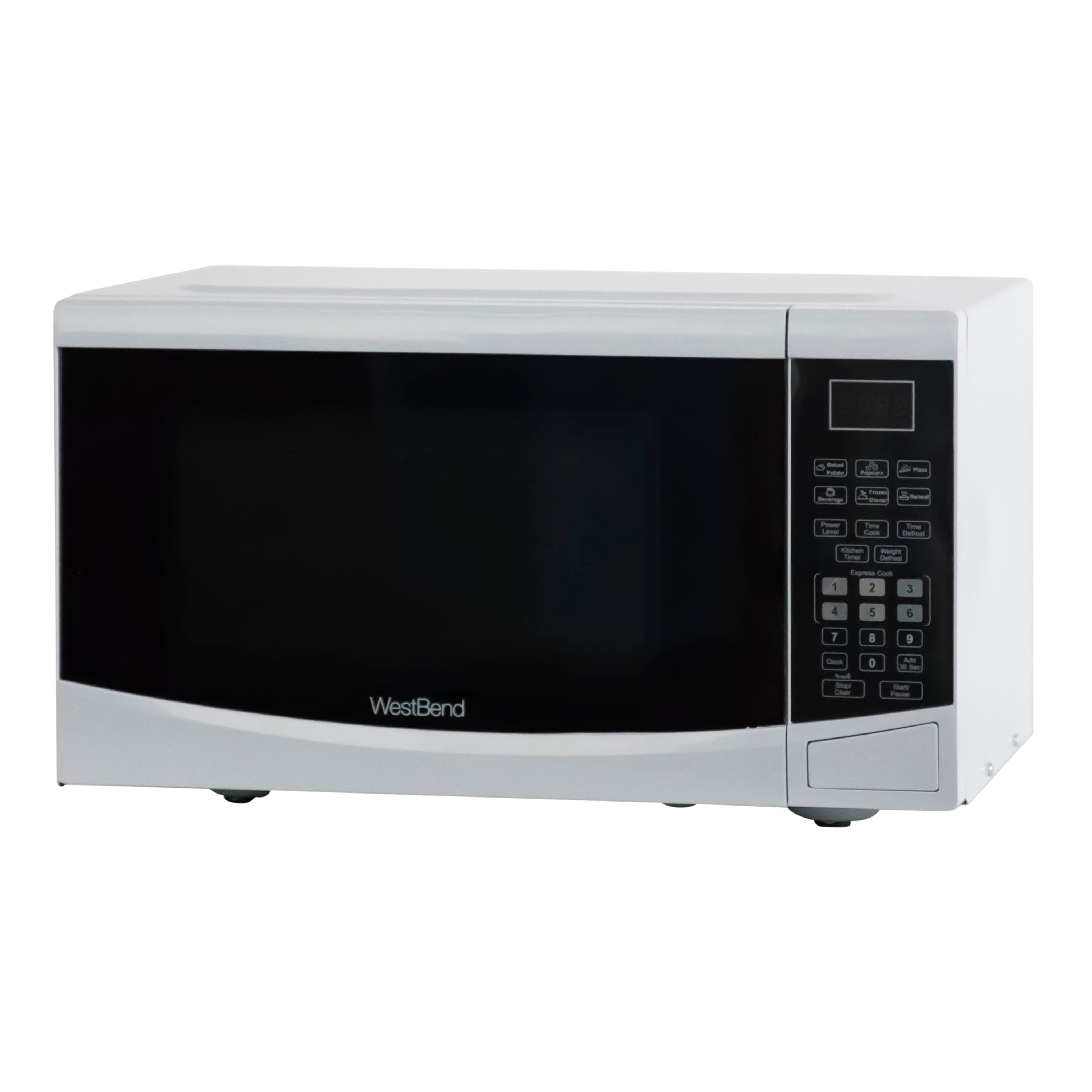 West Bend - WBMW92W, West Bend 0.9 cu. ft. Microwave Oven, in White