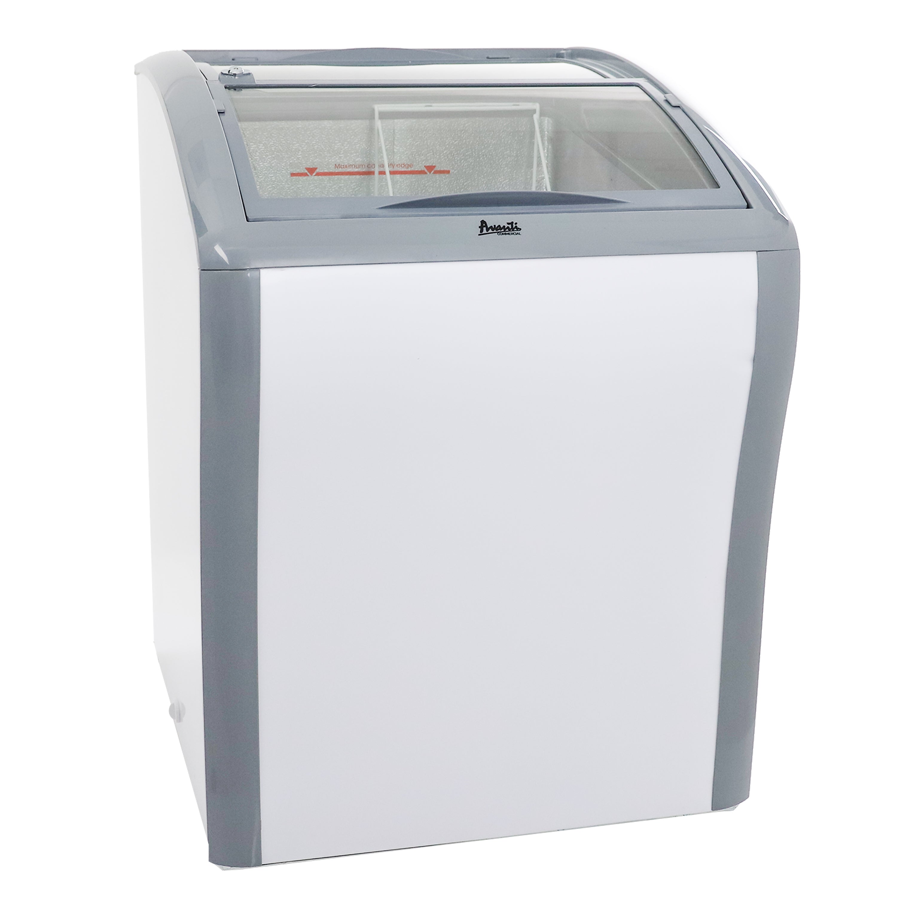Avanti - CFC436Q0WG, Avanti 4.2 cu. ft. Commercial Sliding Glass Top Freezer or Refrigerator, in White