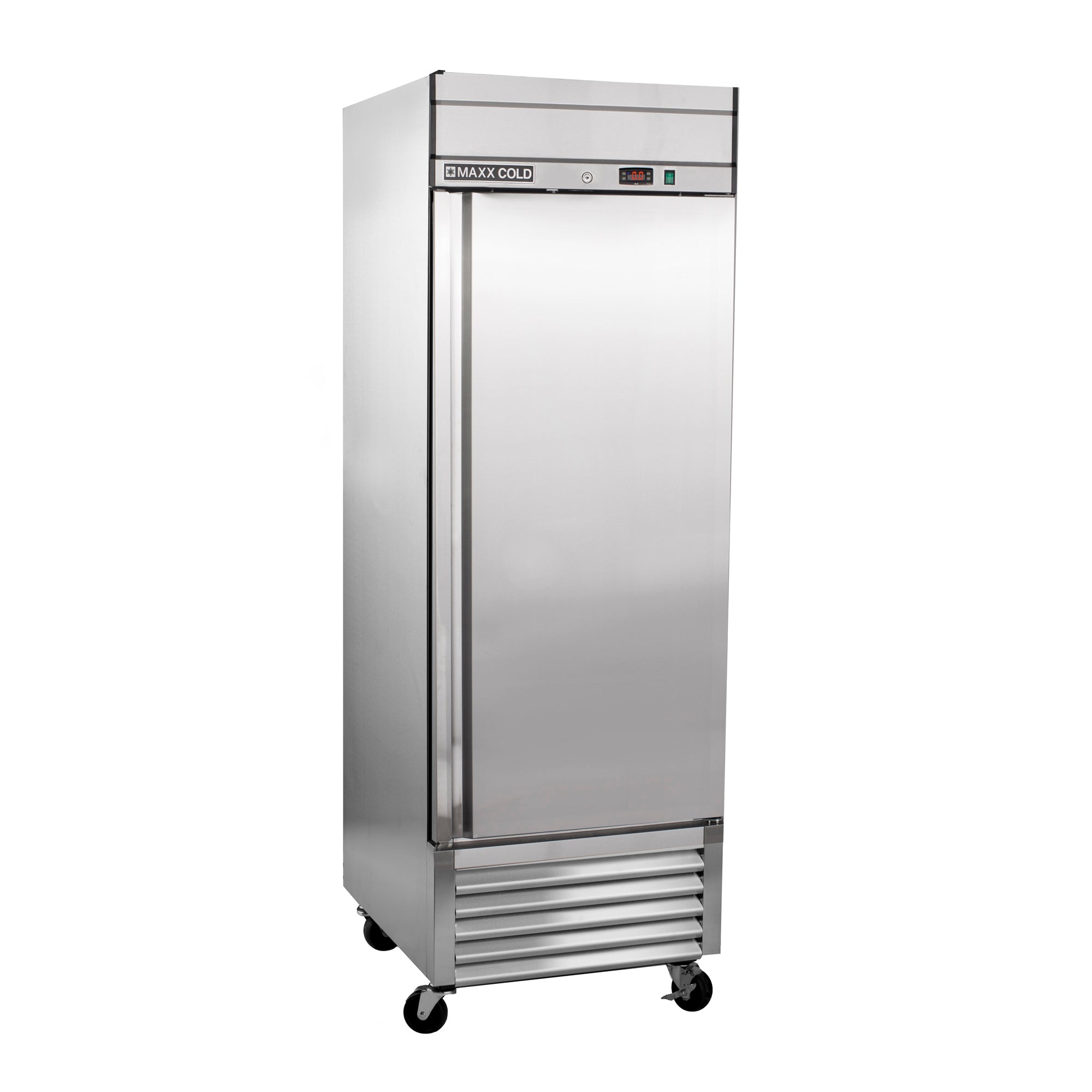 Maxx Cold - MXSF-23FDHC, Maxx Cold Bottom Mount 1 Door Reach-In Freezer, 27" W, 19.3 Cu Ft, in Stainless Steel