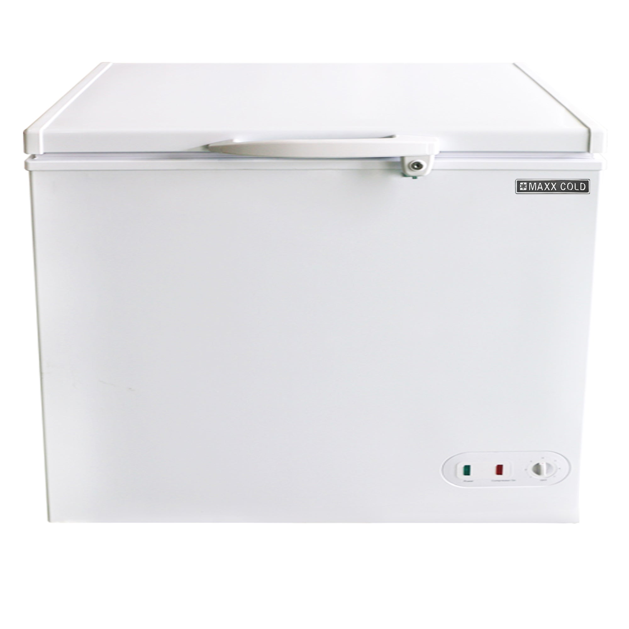 Maxx Cold - MXSH7.0SHC, Maxx Cold Compact Chest Freezer with Solid Top, 37.8"W, 7 cu. ft. Storage Capacity, Locking Lid, Garage Ready, in White