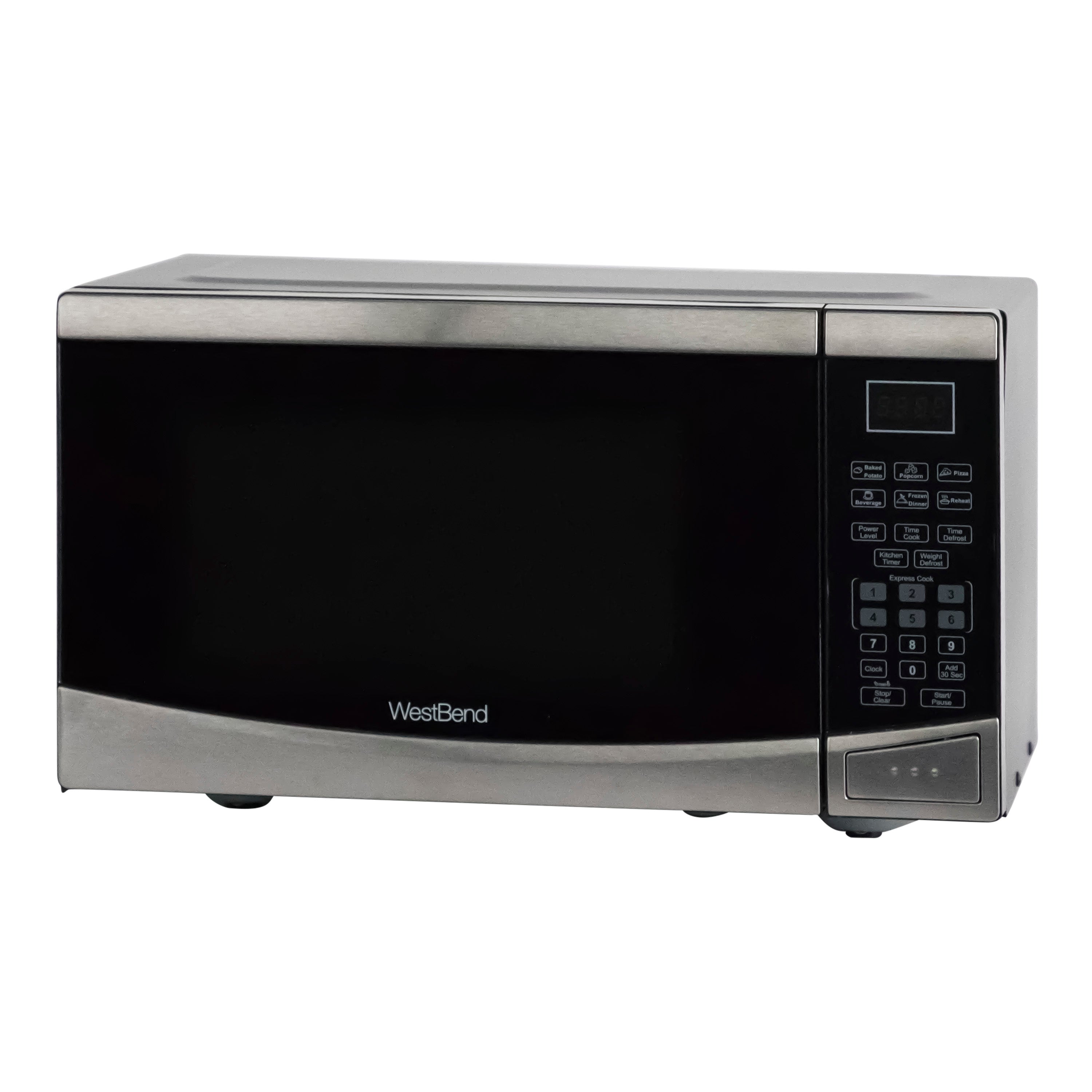 West Bend - WBMW92S, West Bend 0.9 cu. ft. Microwave Oven, in Stainless Steel