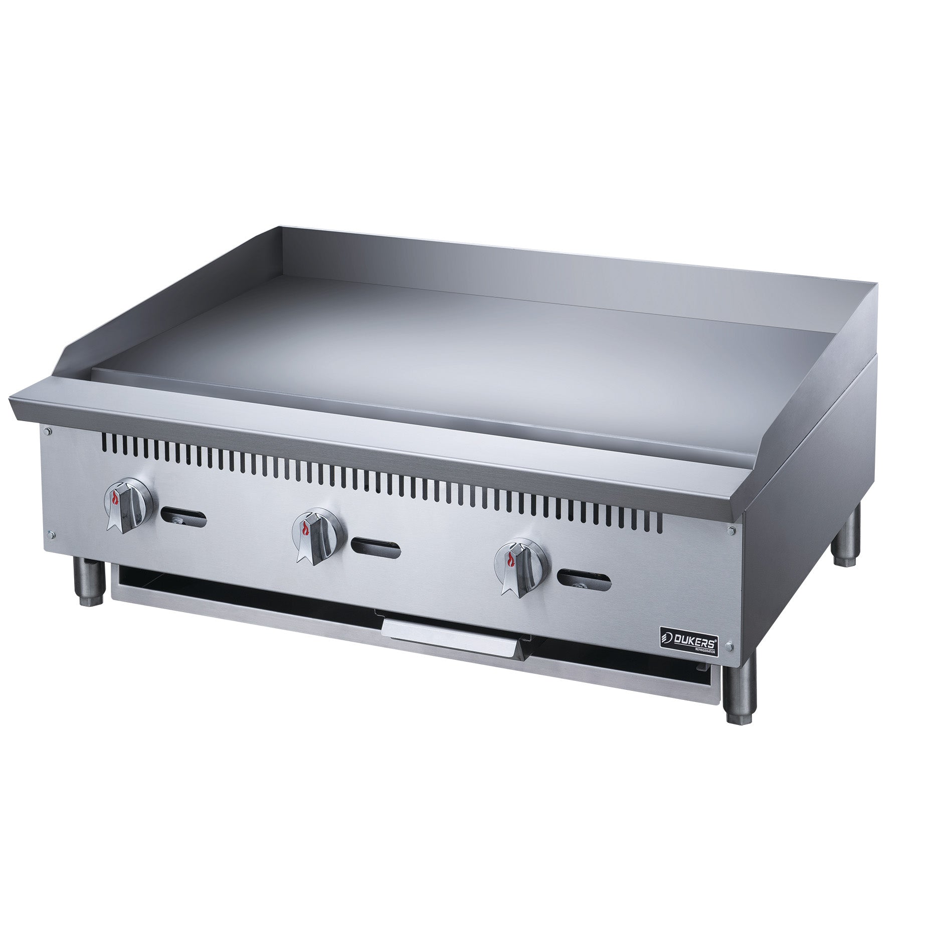 Dukers - DCGM36, Commercial 36" Griddle with 3 Burners