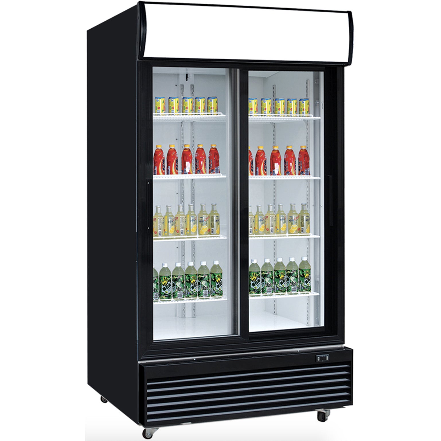 Chef AAA TSM-32BS Commercial Glass Sliding 2-Door Merchandiser Refrigerator