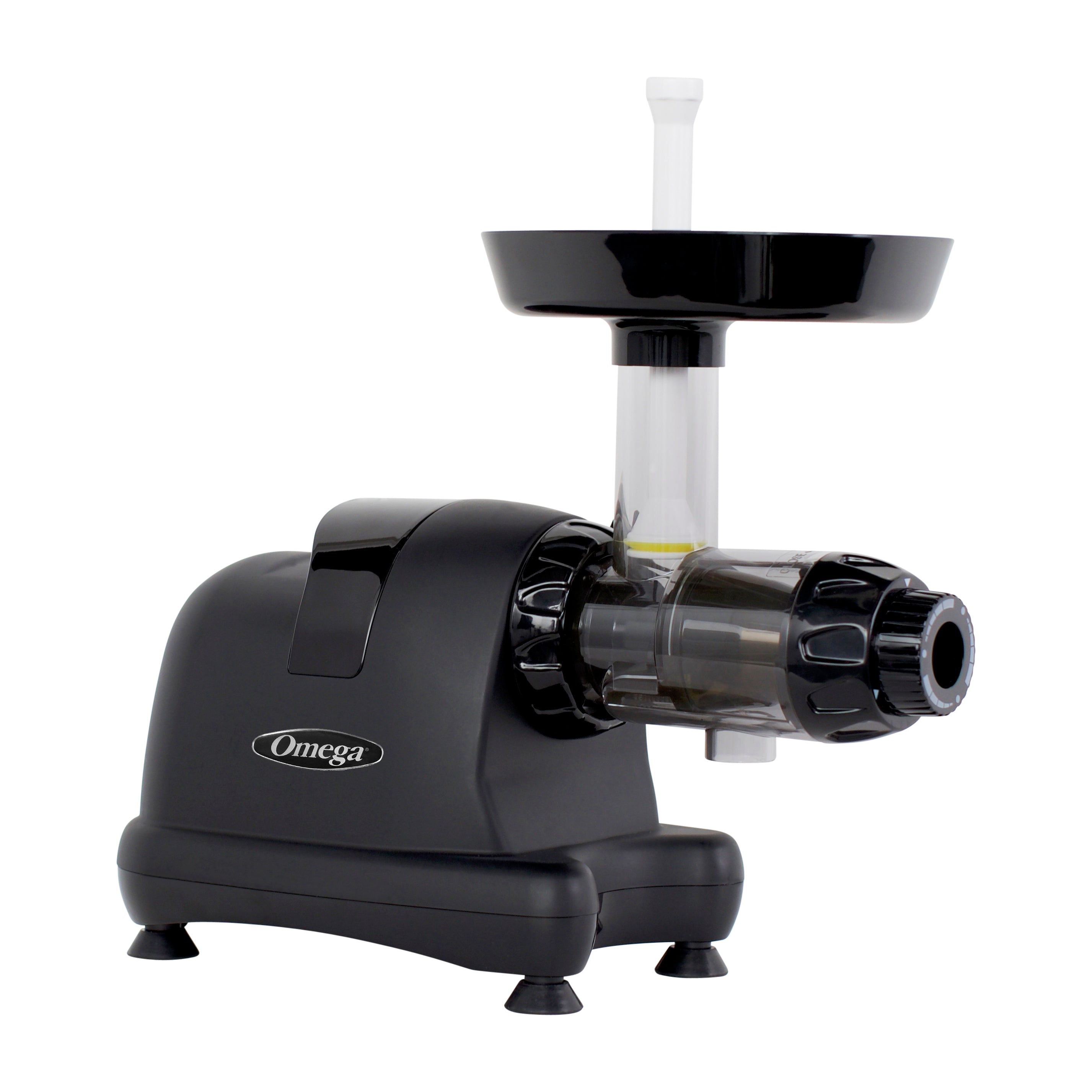 Omega - J8006HDBLK, Omega Ultimate Juicer and Nutrition System, Low-Speed Horizontal Juicer, in Matte Black