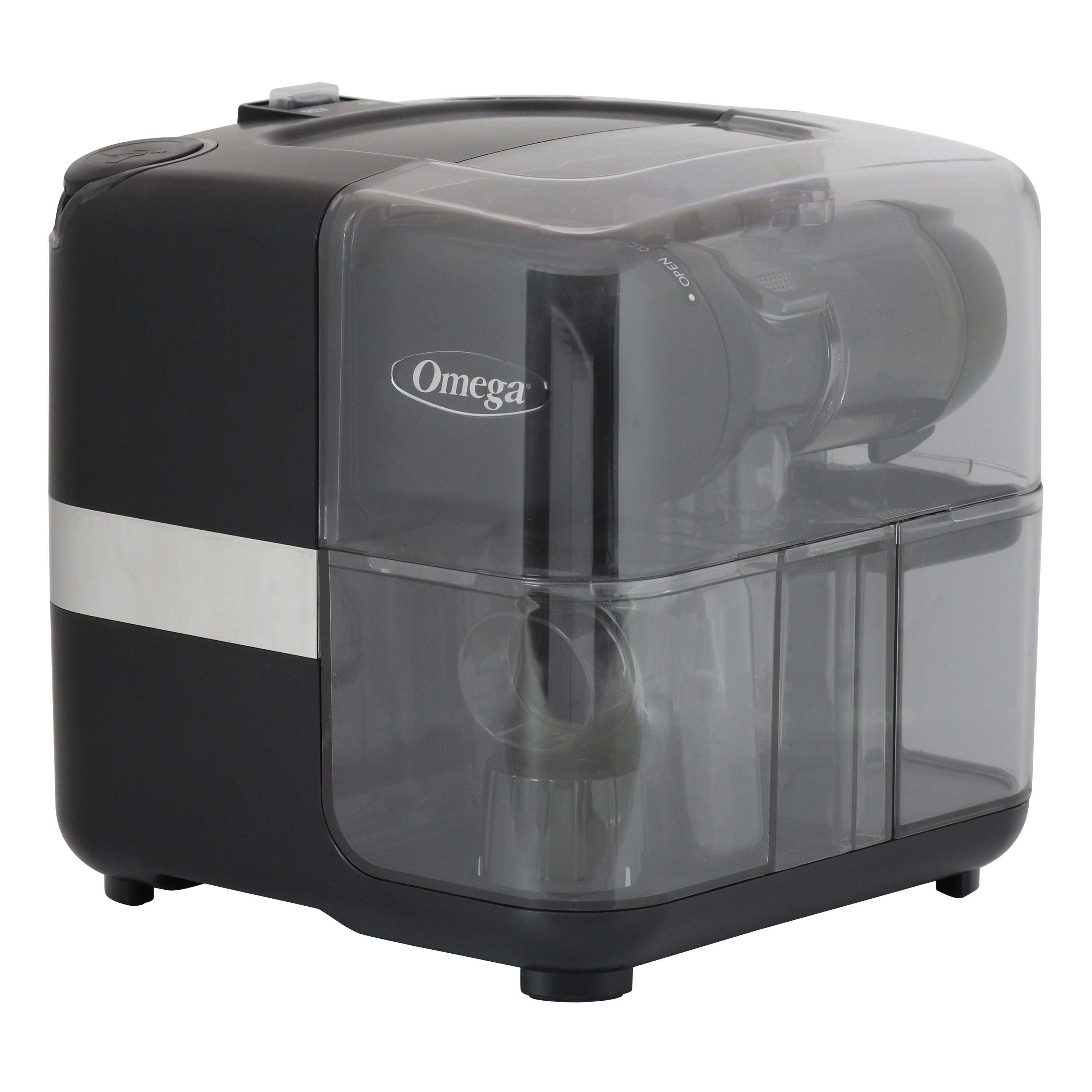 Omega - JCUBE2MB13, Omega Cold Press 365 Masticating Slow Juicer and Nutrition System with On-Board Storage, in Matte Black