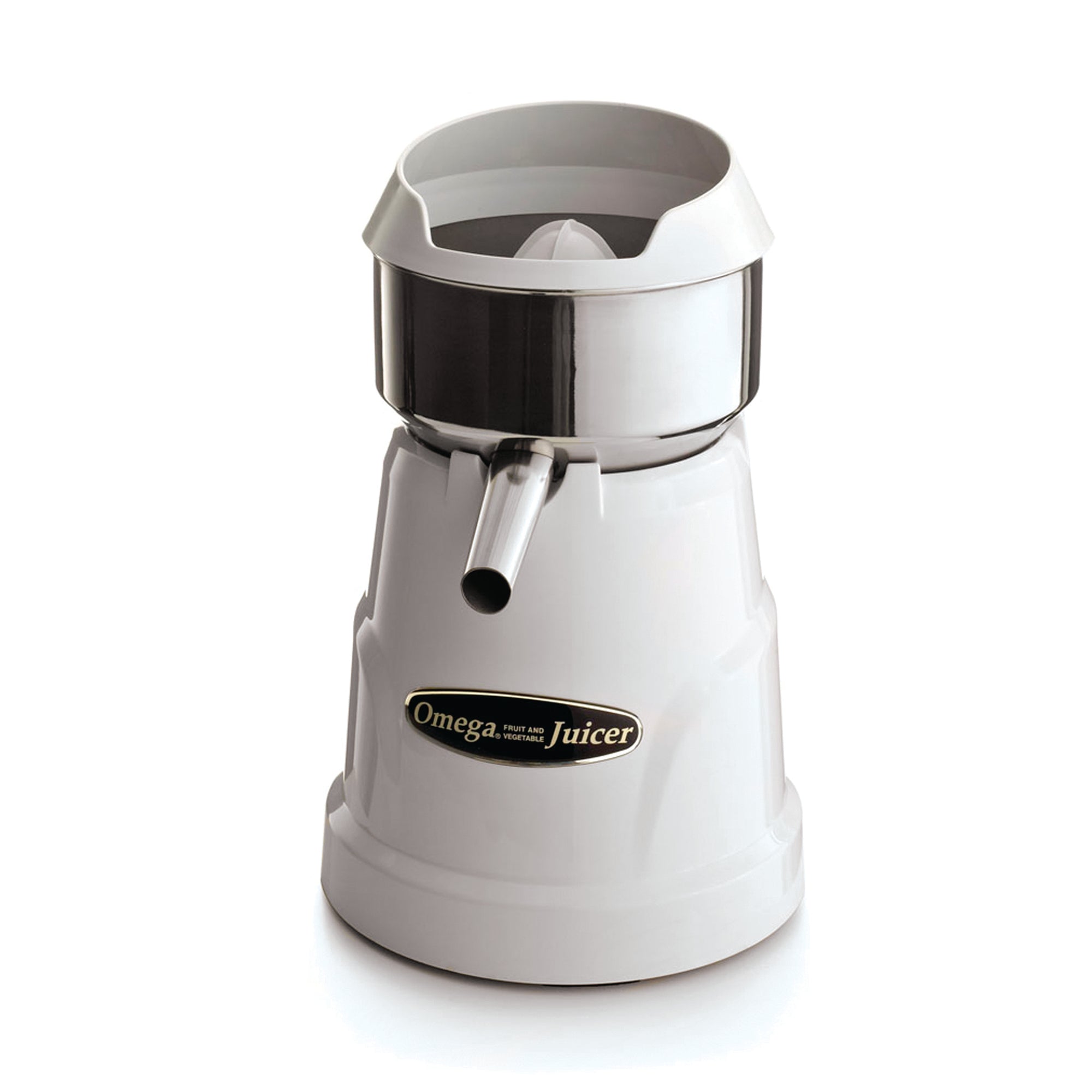 Omega - C-10W, Omega Single Speed Citrus Juicer, in White