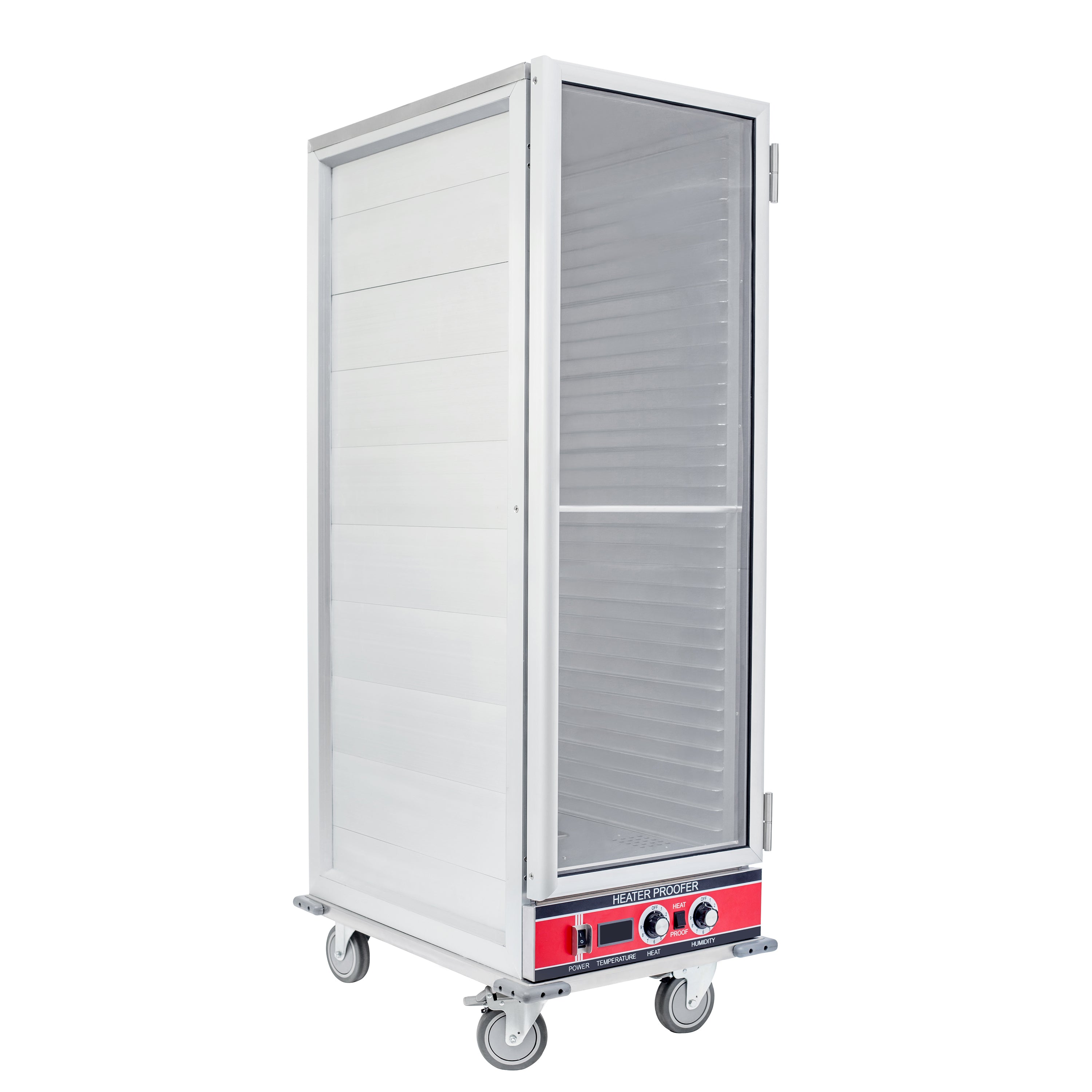 BevLes - HPIC-6836, BevLes Full Size Insulated HPC Proofing & Holding Cabinet, 1 Clear Door, in Silver
