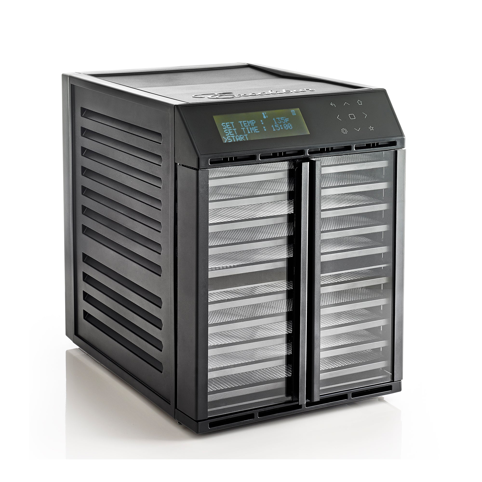 Excalibur - RES10, Excalibur 10-Tray Dual-Zone Food Dehydrator with Digital Control, in Black