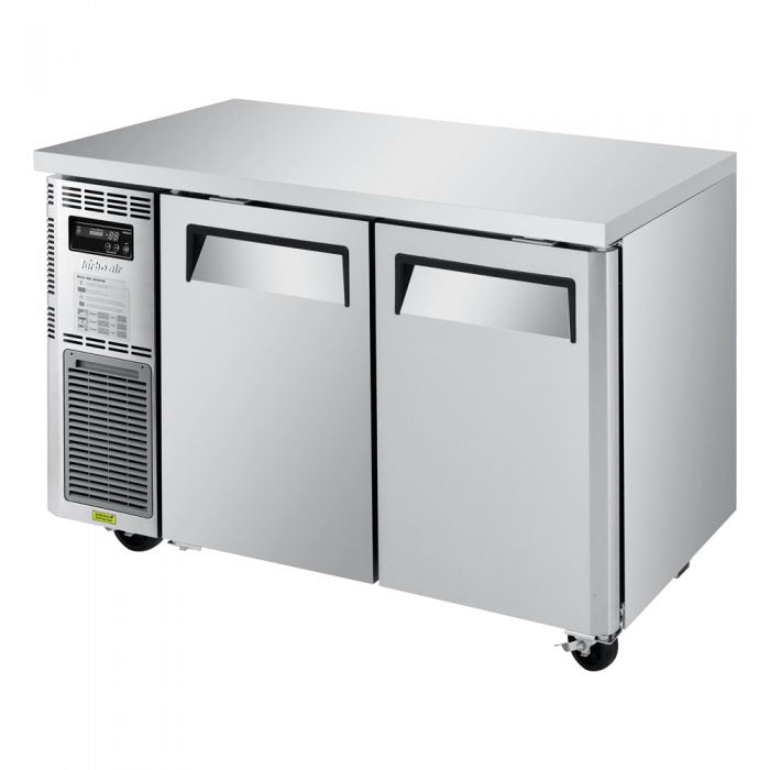 Turbo Air - JUR-48S-N6, 2 Solid Doors Undercounter Refrigerator, Side Mount - Narrow