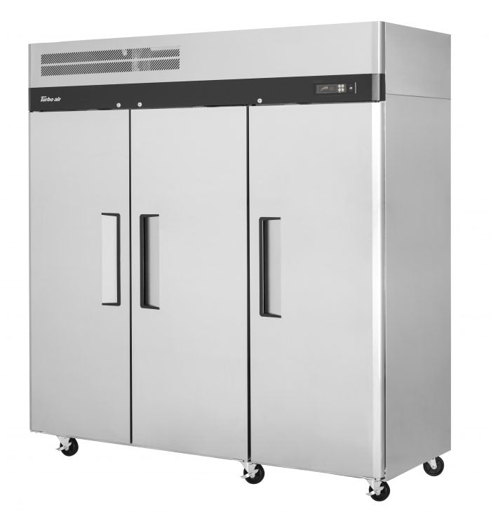 Turbo Air - M3F72-3-N, Commercial 77" Reach-in Freezer M3 Series Stainless Steel 65.8 cu.ft.