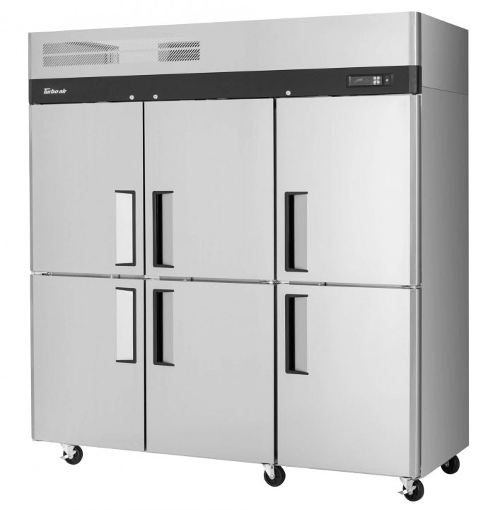 Turbo Air - M3F72-6-N, Commercial 77" Reach-in freezer M3 series Stainless Steel Three-section 65.6 cu.ft.
