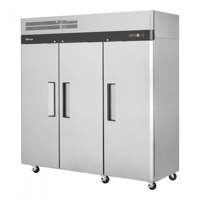 Turbo Air - M3R72-3-N, Commercial 77" Reach-in Refrigerator M3 series Stainless Steel 65.8 cu.ft