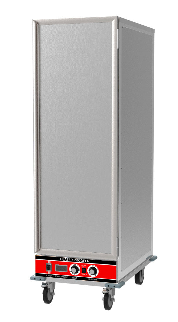 BevLes - HPIS-6836, BevLes Full Size Insulated HPC Proofing & Holding Cabinet, 1 Solid Door, in Silver