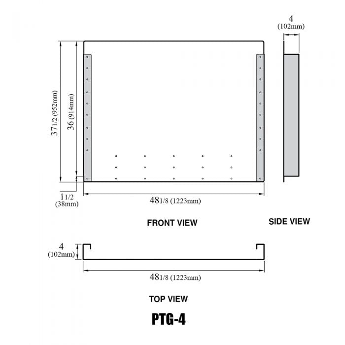 Turbo Air - PTG-6, Clear Protective Guard / Barrier, 72-1/8"W x 4"D x 37-1/2"H, effective against virus transmission