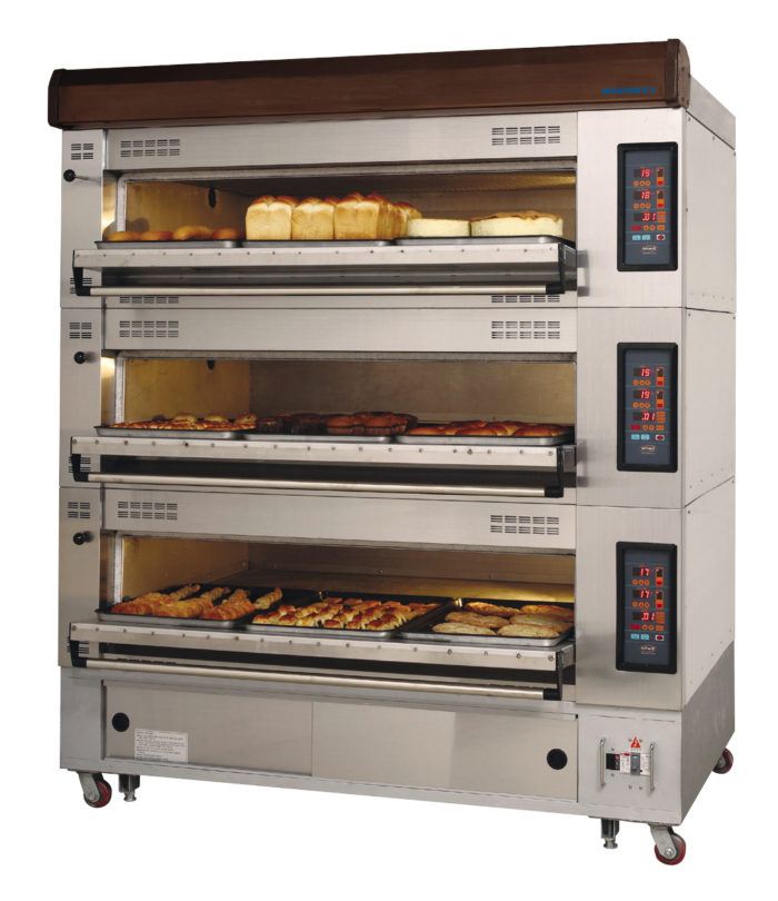 Gk & Radiance - RBDO-23 , Deck Ovens, 2 Trays 3 Tiers, Tray Size 16" x 24"