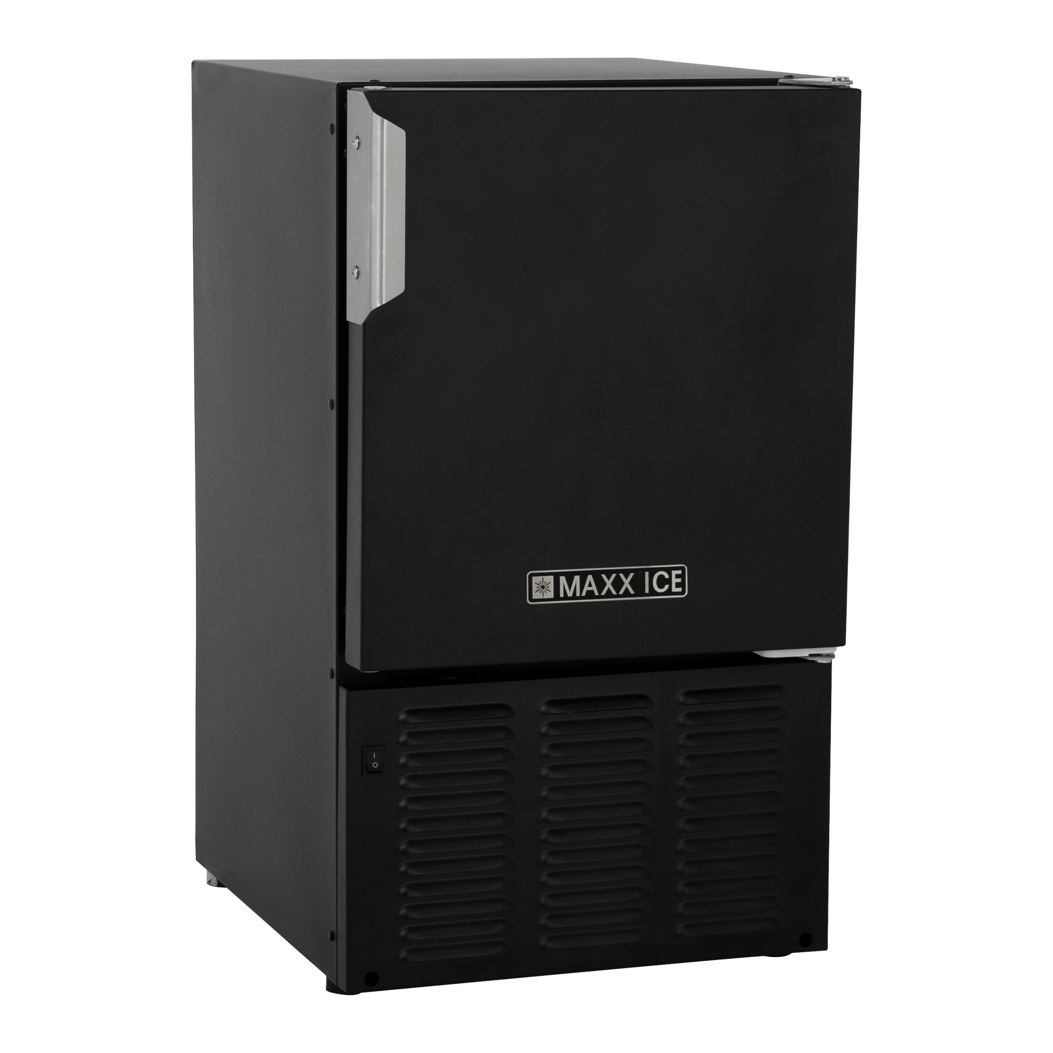 Maxx Ice - MMAR25B, Maxx Ice Compact Marine Ice Machine/Boat and RV Ice Maker, 25 lbs, Long Crescent Cubes, in Black
