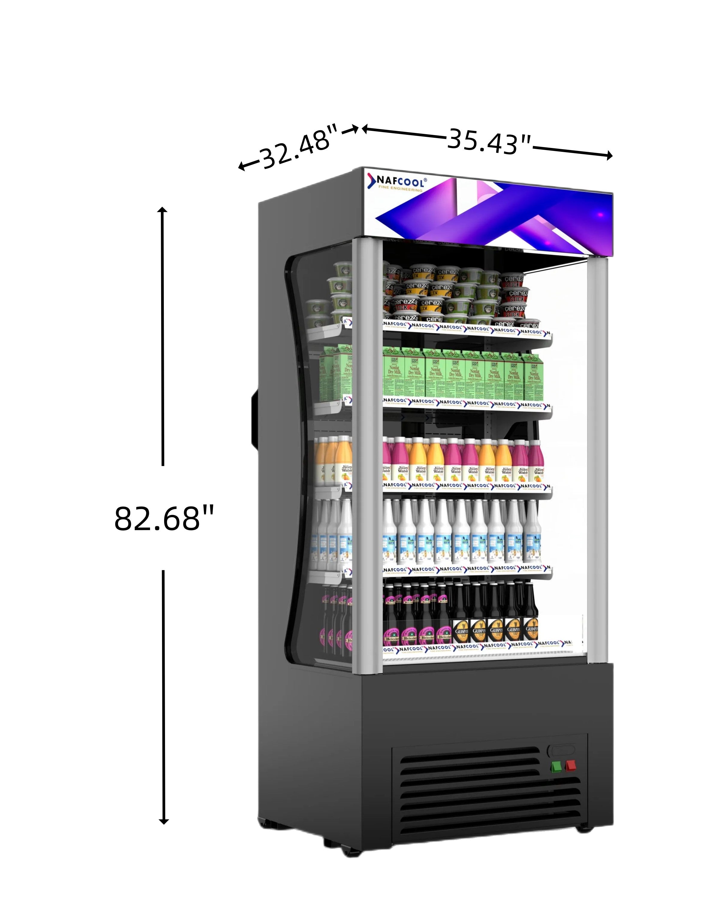 OFC36‘’ Open Air Merchandiser Refrigerator Display Cooler