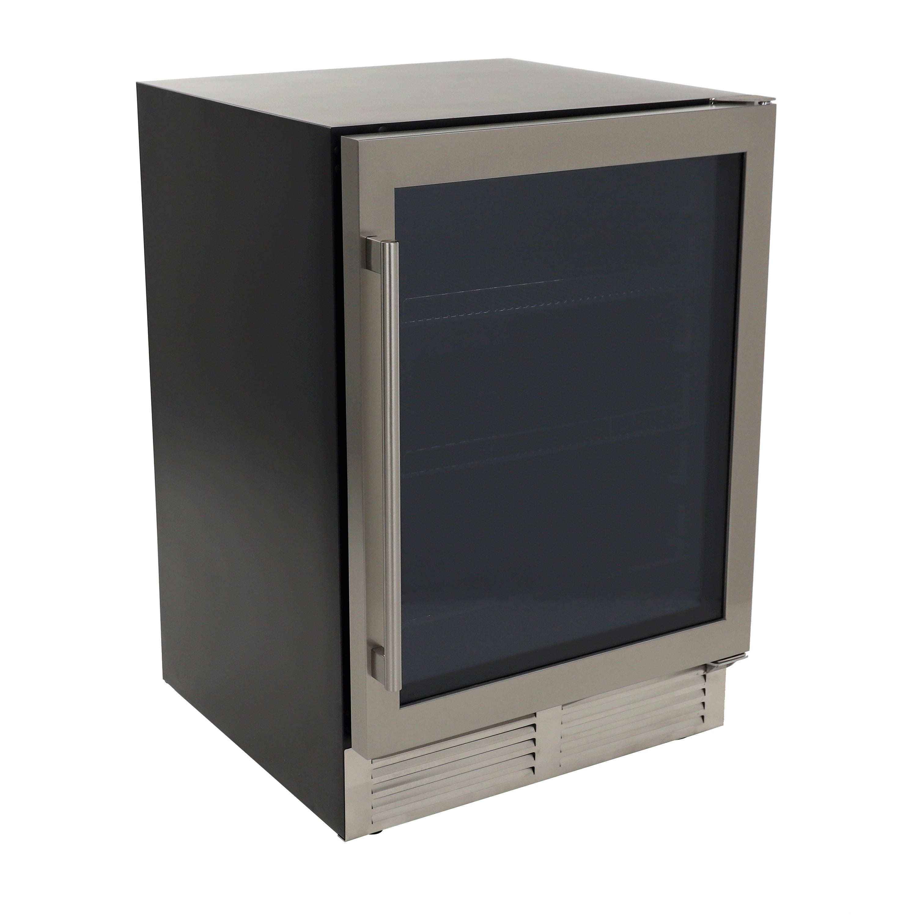 Avanti - BCD50Z3S, Avanti DESIGNER Series Beverage Center, 126 Can Capacity, in Stainless Steel with Black Cabinet