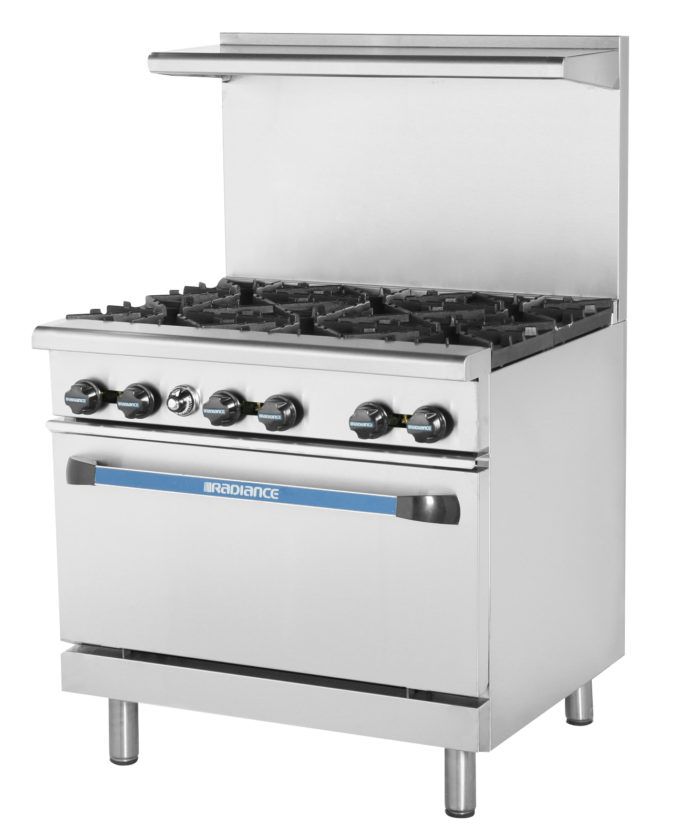 Gk & Radiance - TAR-6 , 36" Wide, 6 Open Burners, 1 Standard Oven