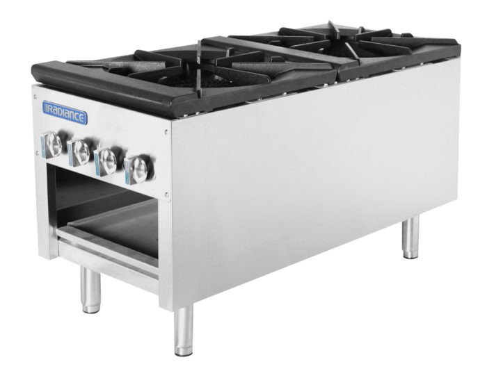 Gk & Radiance - TASP-18-D , Double Stock Pot, 3 Ring Burner