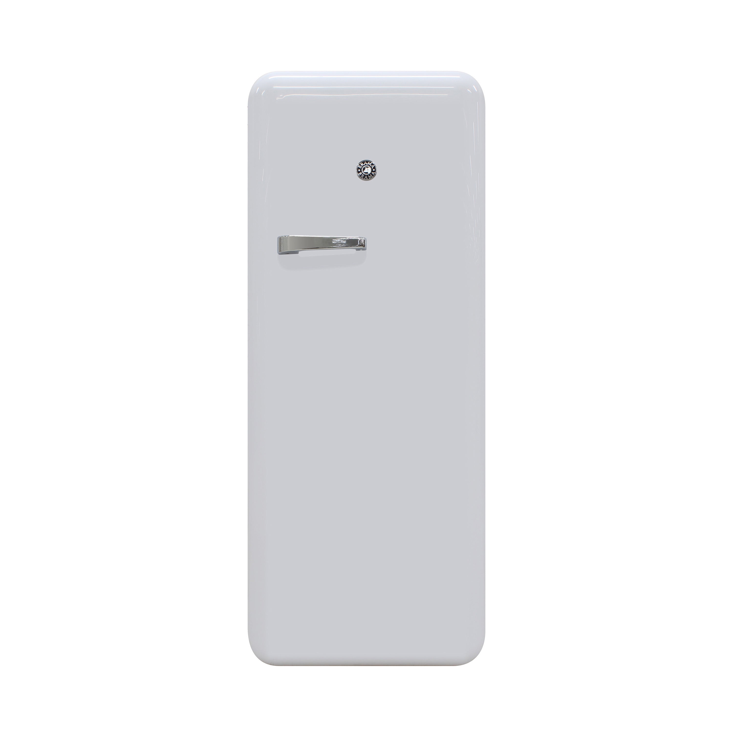 Vinotemp - BR-RETRO-01-W, Brama by Vinotemp Retro Refrigerator with Solid Steel Door, in White
