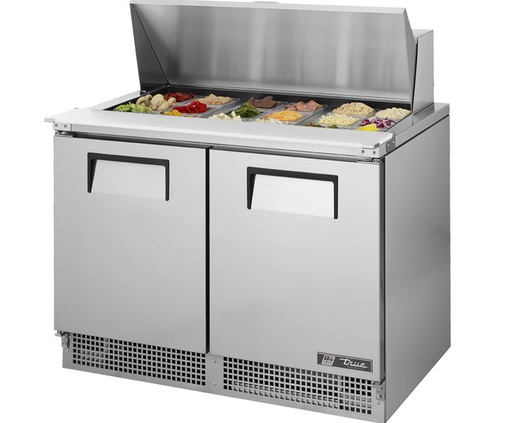 True TFP-48-18M, Commercial  48" Sandwich/Salad Prep Table w/ Refrigerated Base