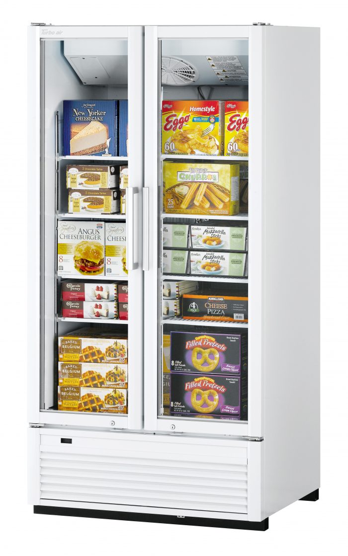 Turbo Air - TGF-35SDH*-N, 2 Doors Swing Glass Merchandiser/Full Height-Color option: (W), (B)