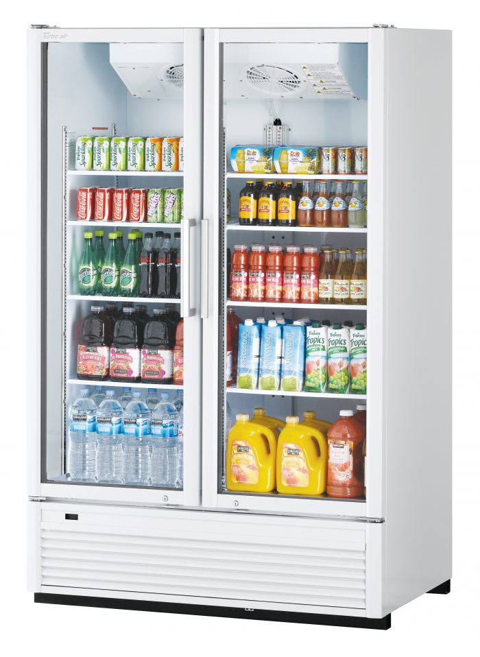 Turbo Air - TGM-47SDH*-N, 2 Doors Swing Glass Merchandiser/Full Height-Color option: (W), (B)