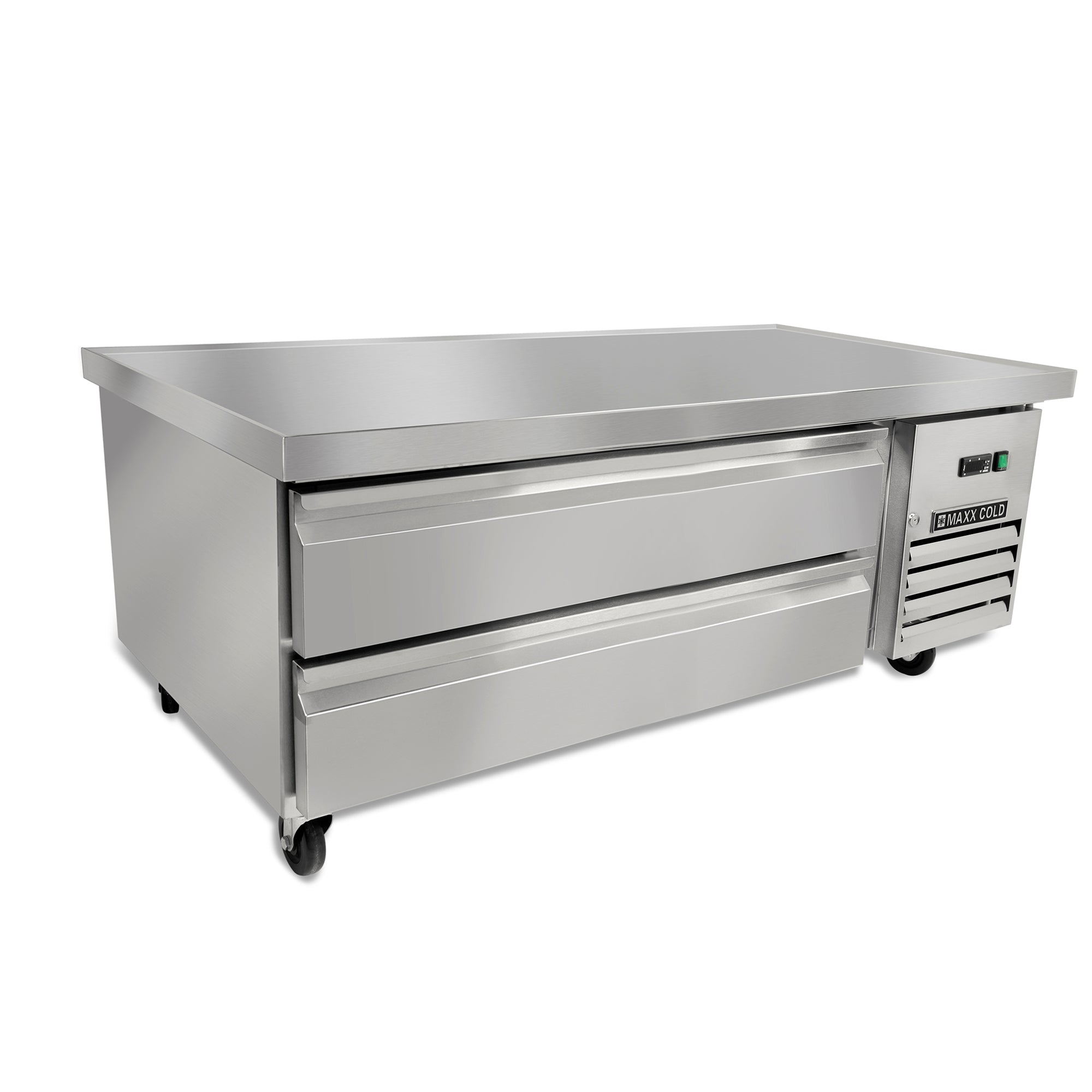 Maxx Cold - MXCB60HC, Maxx Cold Two-Drawer Refrigerated Chef Base, 62"W, 8.8 cu. ft. Storage Capacity, in Stainless Steel