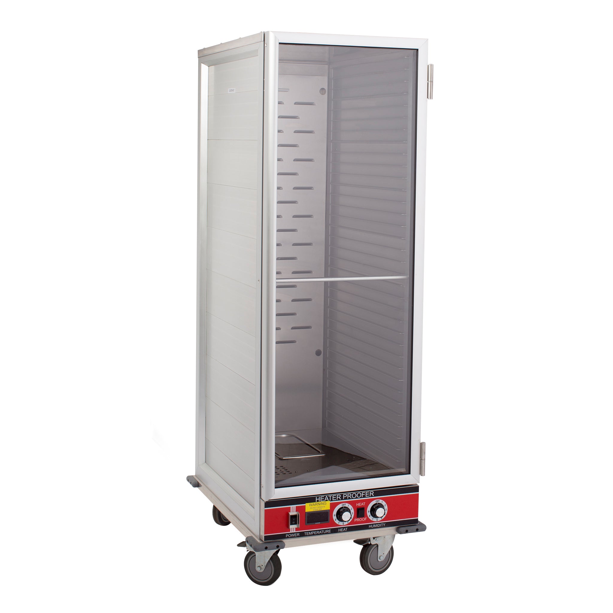 BevLes - HPC-6836, BevLes Full Size Non-Insulated HPC Proofing & Holding Cabinet, 1 Clear Door, in Silver
