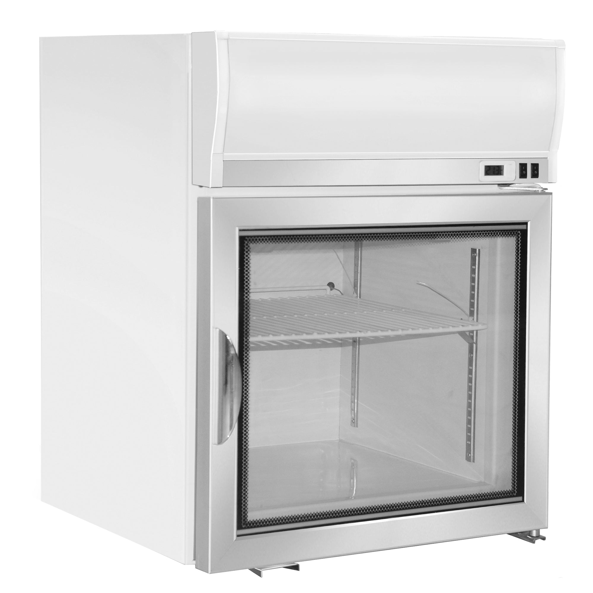 Maxx Cold - MXM1-2.5FHC, Maxx Cold Merchandiser Freezer, Countertop, 22.4"W, 2.1 cu. ft. Storage Capacity, in White